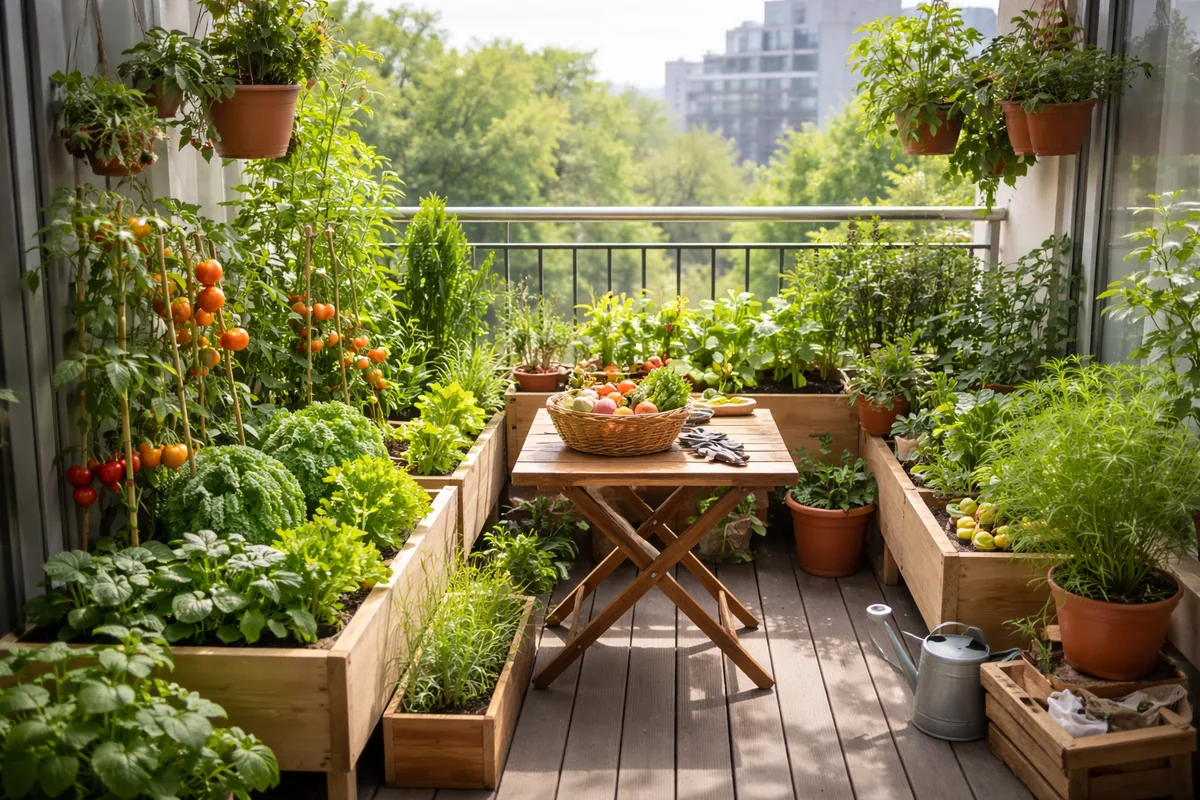 Comment créer un jardin potager sur un balcon de 10 m²